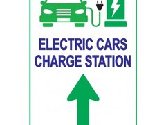 Electric Vehicle Station Sign